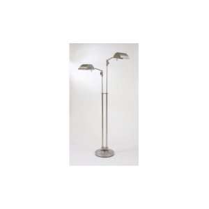  Vision Double Floor Lamp Satin Nickel by House of Troy 