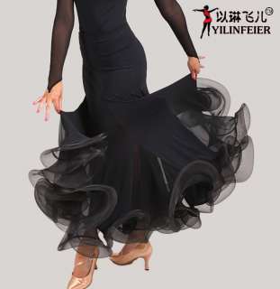 Latin salsa tango Ballroom Dance Dress #S8025 skirt  