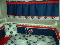 Baby Nursery Crib Bedding Set w/Houston Texans fabric  