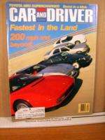 Car and Driver Magazine decmber 1987 Toyota MR2 Supercharged  