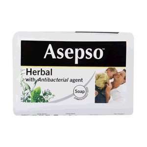  Asepso Herbal with Antibacterial Agent Bar Soap, 4.4 Oz 
