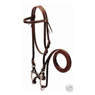 WEAVER HORSE LEATHER BRIDLE WESTERN HEADSTALL TACK SET  