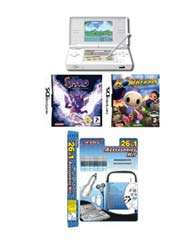Nintendo White DS Lite Bundle with 2 Games  