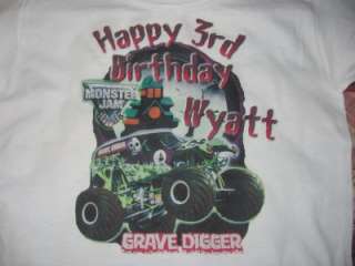   Gravedigger Custom Personalized Birthday Party Supplies T Shirt  