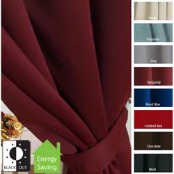 Tab Top Thermal Insulated 95 inch Blackout Curtain Panel Pair 