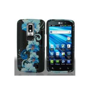  LG P930 Nitro HD Graphic Case   Blue Flower (Package 