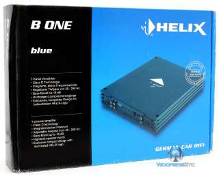 ONE BLUE HELIX AMP MONOBLOCK 1900 WATT MAX SUBWOOFER CAR AMPLIFIER B 