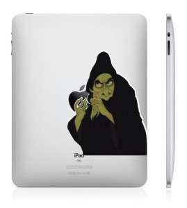 Snow White Witch iPad 2 And iPad 1 vinyl sticker humor decal skin Art 