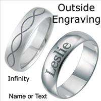 8mm Mens New Grooved Titanium Wedding Bands Ring sz3 18  
