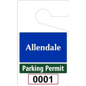   Parking Permit Template Reflective Hang Tags, 3 x 5