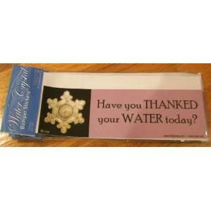 Water Crystal Bumper Stickers