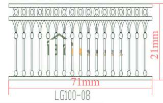 Meter Model Fence Fencing OO / HO for scene #LG100 02  