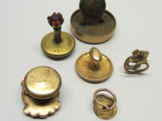   Antique Lot Cufflinks & Mens Jewelry GF Sterling Birks Pins Diamonds+