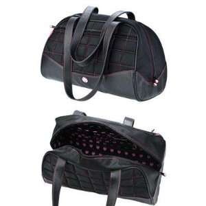    Exclusive Duffel Blk w/Pink Stich Lg FD By Mobile Edge Electronics