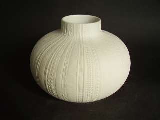 60s matt white bisque vase by Heinrich, Germany  