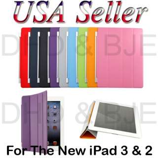   iPad 3/3rd Generation Magnetic Smart Cover PU Leather Case Multi Color