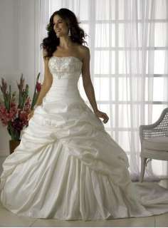 New Charm Hot Sale Bride Wedding Dress Stock Size 6 16  