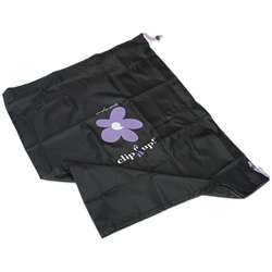 Clip It Up Black with Purple Flowers Storage Cover  