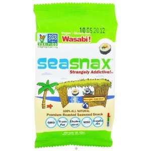 SeaSnax   Premium Roasted Seaweed Snack Grab and Go Wasabi   0.18 oz.