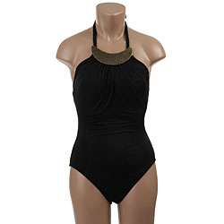 Jantzen Womens Black One piece Swimsuit  