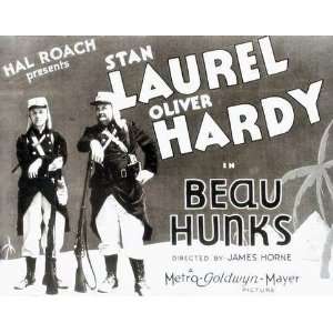  Beau Hunks (Laurel and Hardy) Movie Poster Print   21 X 