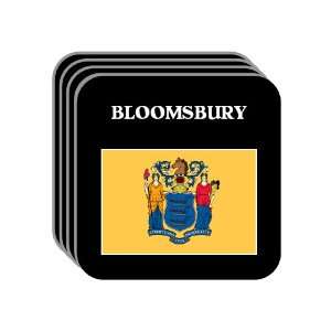  US State Flag   BLOOMSBURY, New Jersey (NJ) Set of 4 Mini 
