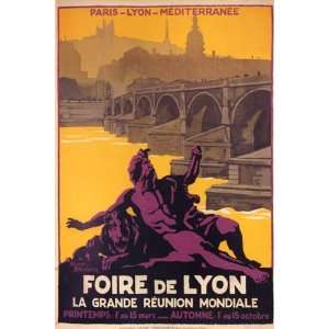  FOIRE DE LYON PARIS MEDITERRANEE FRANCE FRENCH VINTAGE 
