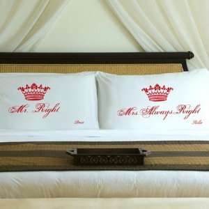  Personalized Romantic Red Royal Correctness Pillow Case 