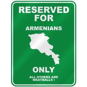   FOR  ARMENIAN ONLY  PARKING SIGN COUNTRY ARMENIA