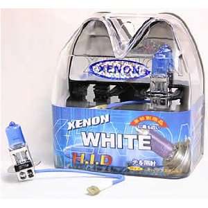   White H3 55W Halogen Light Bulb (H3 Standard Wattage 55W) Automotive