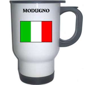  Italy (Italia)   MODUGNO White Stainless Steel Mug 