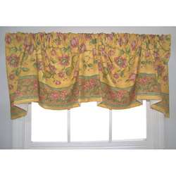 French Country Austrian Gold Floral Valance  