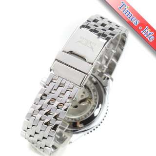   Stylish Multi Function Wrist Watch Date Day Automatic Mens Steel Band