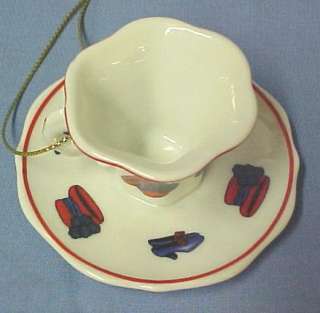 Red Hat Mini Tea Cup Teacup Society Lady Ornament RH1  
