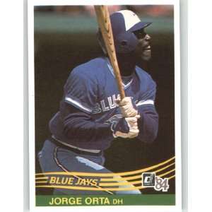  1984 Donruss #317 Jorge Orta   Toronto Blue Jays (Baseball 