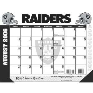   Raiders NFL 2006 2007 Academic/School Desk Calendar