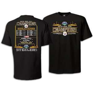   Steelers NFL SB XLIII Champion Schedule T   Mens