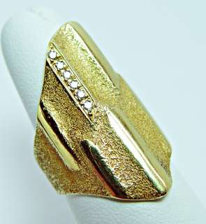 HEAVY H. STERN Designer 18K Gold Diamond Ring 14.7gr KILLER Estate 