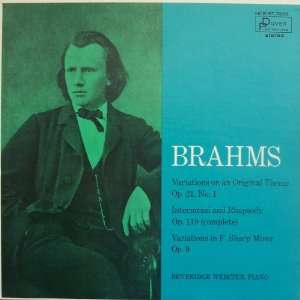    Brahms Variations on an Original Theme Op. 21, No. 1 Music