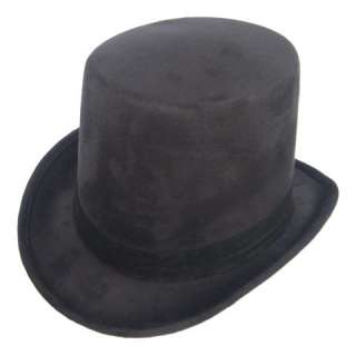 Coachman SteamPUNK Victorian Top Hat Dickens Black  