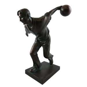   & Occasions Bronze Finish Bowler Figure, 8 3/4 Inch