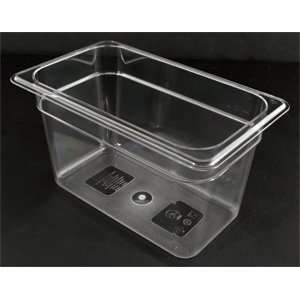  1/4 Size Food Pan 6 Deep   Clear Polycarbonate