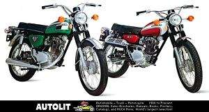 1973 Honda CB125S CL125S Motorcycle Factory Photo  
