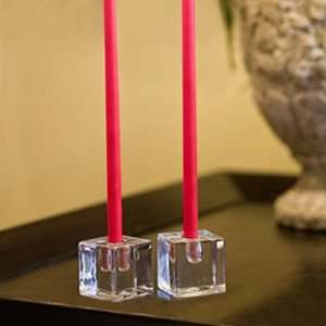  Set of Six Tailored Glass Candleholders   Frontgate