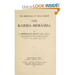  The Karma Mimamsa Arthur Berriedale Keith Books