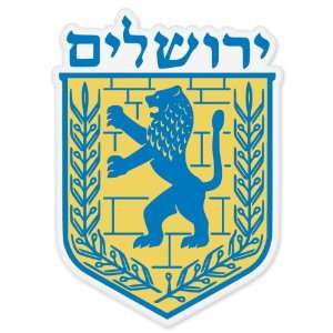 Emblem of Jerusalem Israel car bumper sticker window decal 