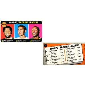  1969 1970 NBA Scoring Leaders Unsigned Topps Card 