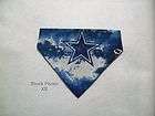 Dallas Cowboys dog bandana over the colla​r, water color, XS