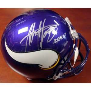  Adrian Peterson Autographed Vikings Full Size Helmet PSA 