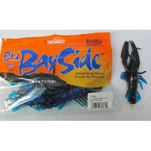  Lindy Old BaySide 4 Crawfish Black/Blue flaked   5 pk 